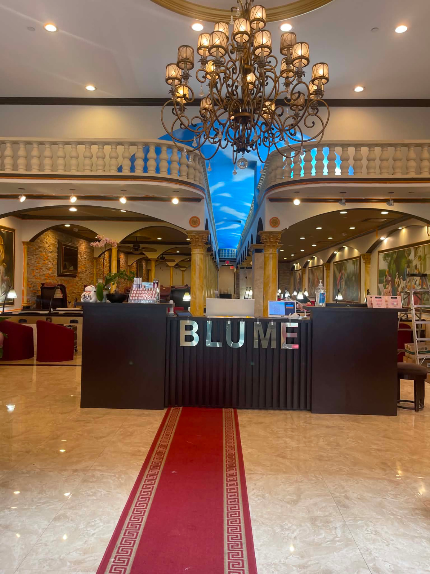 Blume Nail Bar interior at Crocker Park Center in Westlake, Ohio